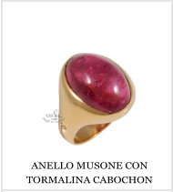 ANELLO MUSONE CON TORMALINA CABOCHON