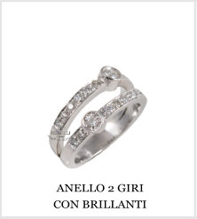 ANELLO 2 GIRI  CON BRILLANTI