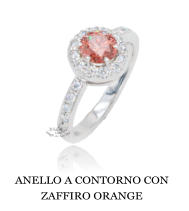 ANELLO A CONTORNO CON ZAFFIRO ORANGE
