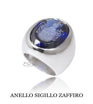 ANELLO SIGILLO ZAFFIRO