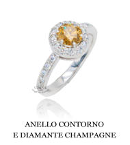 ANELLO CONTORNO E DIAMANTE CHAMPAGNE