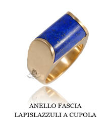 ANELLO FASCIA LAPISLAZZULI A CUPOLA