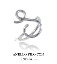 ANELLO FILO CON  INIZIALE