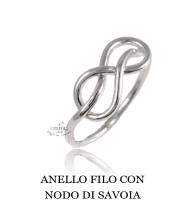 ANELLO FILO CON NODO DI SAVOIA