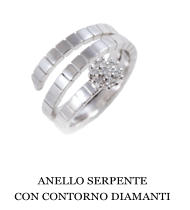 ANELLO SERPENTE CON CONTORNO DIAMANTI