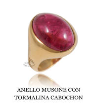 ANELLO MUSONE CON TORMALINA CABOCHON