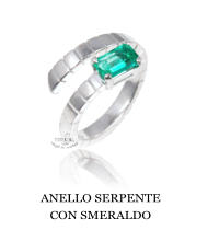 ANELLO SERPENTE CON SMERALDO